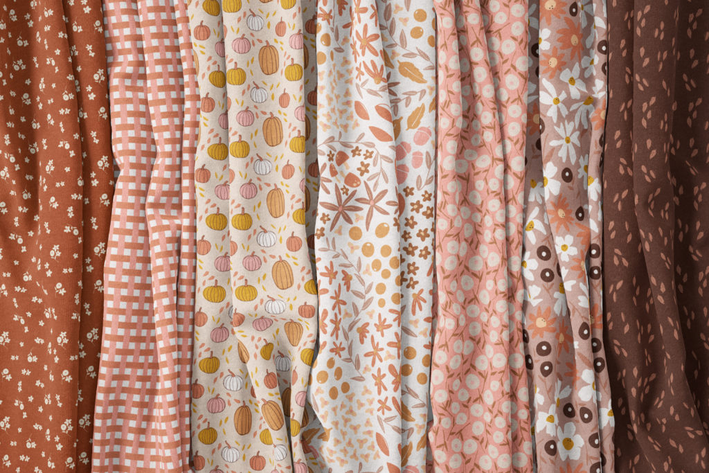Crisp and Cozy seamless surface pattern design collection by Ashes + Ivy Studio