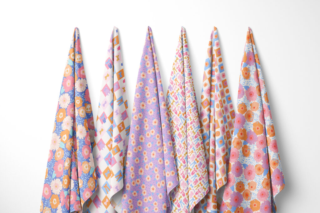 Bows and Blooms Spring Bow fabric by Ashes + Ivy Studio